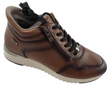 Caprice Damen Stiefelette Sneaker Cognac Leder