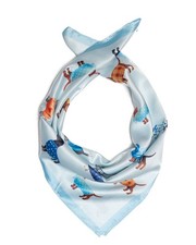 Halstuch Damen Blau Hunde