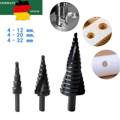 3tlg hss stufenbohrer - 3tlg, metall