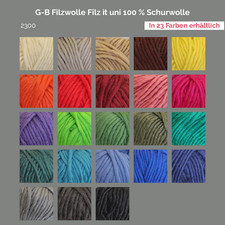 G-B Filzwolle Filz it uni 100