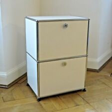 * USM Haller Sideboard Regal Rack * Weiß mit 2 Klappen * 50x35x70cm Nachtschrank