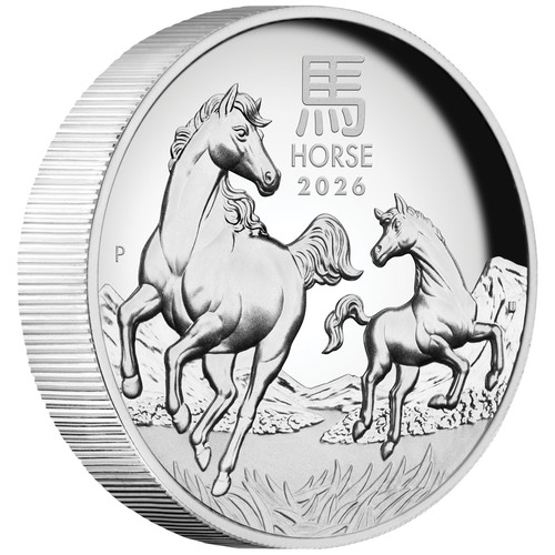 Silbermünze jahr des pferdes - jahr,