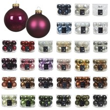 10 Stück Weihnachtskugeln 6cm Glas Christbaumkugeln Christbaumschmuck Glanz matt