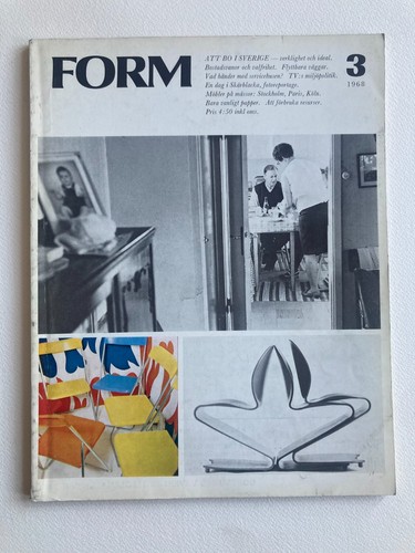 Form 1968 schwedische - form, nr.