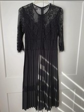 ZARA Kleid Spitze schwarz Gr