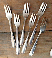 6 Stück Kuchengabel - Auerhahn Besteck - 90er Silber - 50er/60er Jahre