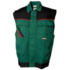 PLANAM HIGHLINE Weste Grün/Schwarz Arbeitsweste Handwerkerweste Angelweste