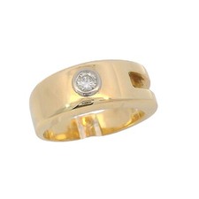 Herrenring 750 Gelbgold mit