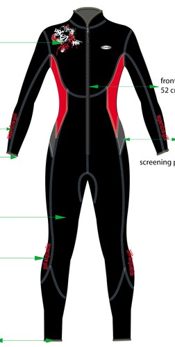 Damen neoprenanzug 5mm - damen,