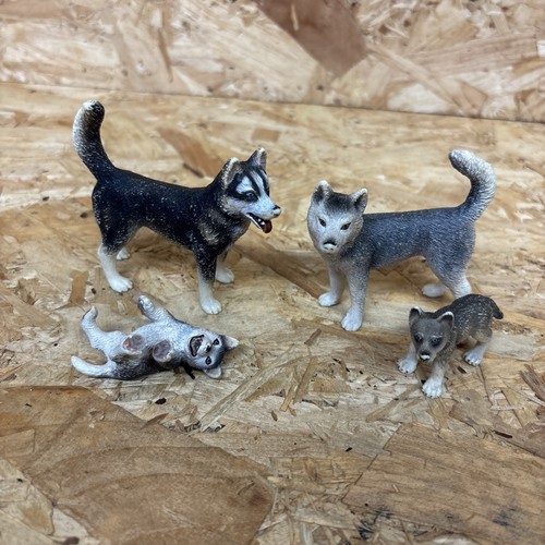 Schleich husky hund familie - hund,