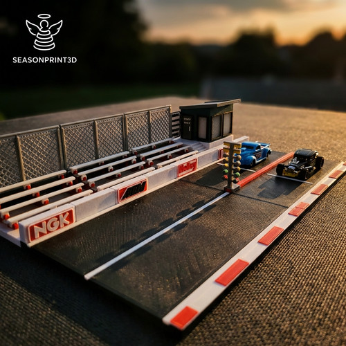 Drag racing diorama - 1:64, |