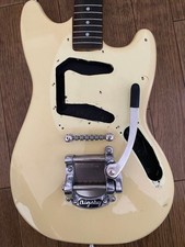 Fender Squier Mustang Body with Bigsby B5 Bridge Sunburst Lacquer Japan Import