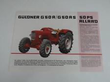 Original Prospekt Güldner G50 AS  G50 A  Allrad