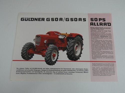 Original prospekt güldner g50 - güldner,