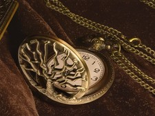 Taschenuhr Lebensbaum Bronze