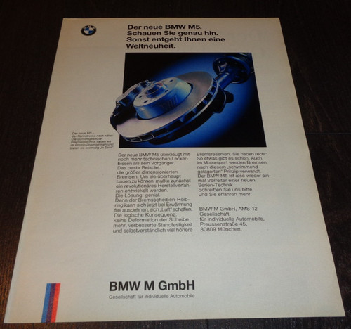 Bmw e34 reklame - e34, (1994)
