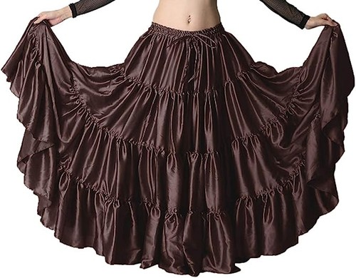 Damen satin röcke yard - satin, 4
