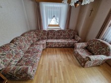 Polstergarnitur 3-teilig L-Form mit Sessel Eckcouch Couch Sofa