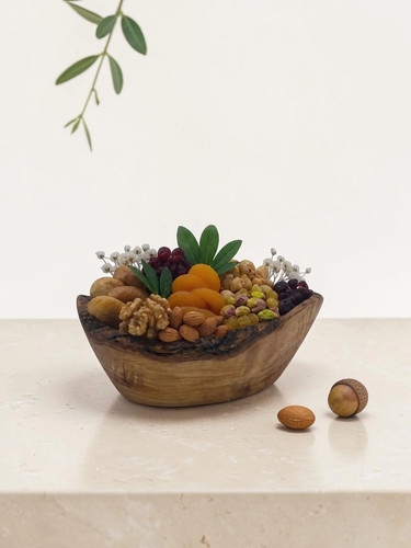 Olivenholz snackschale mit - olivenholz,