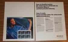 Seltene Werbung vintage SONY