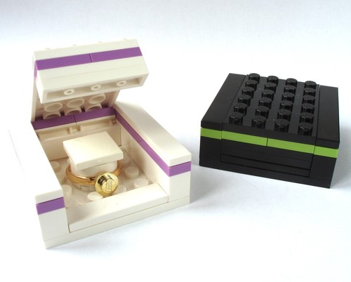 Ring geschenkbox aus lego - geschenkbox,,