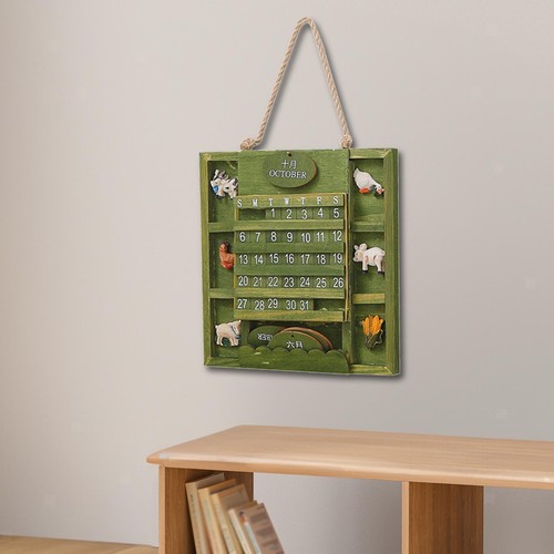 Wandkalender aus holz - wandkalender,
