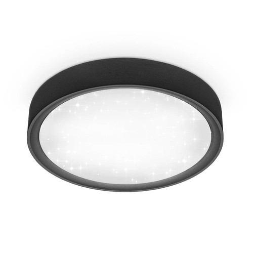 Led deckenleuchte schwarz - led, rund