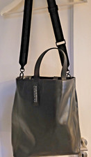 ??LIEBESKIND BERLIN Umhängetasche Shopper Paper Bag Tote M Black  gesprayt Pun