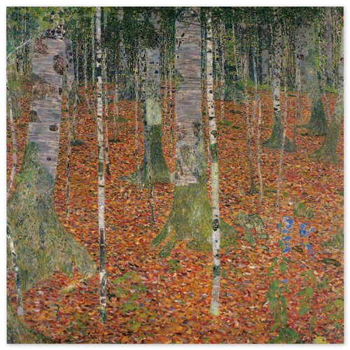 Gustav klimt birkenwald - gustav, klimt,