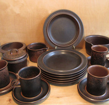 Arabia Finland Ruska Kaffeetasse Kuchenteller Sauciere kl. Schale 13,5cm Auswahl