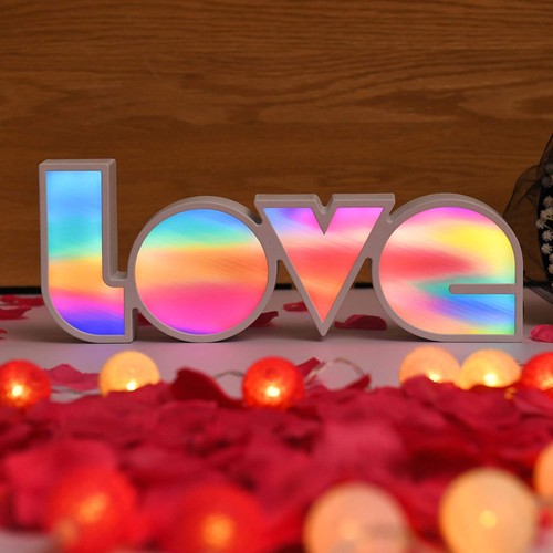 Led wandlampe beleuchtung love - wandlampe,