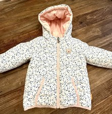 Steiff Winterjacke, Winter Jacke, Gr. 86 Wendejacke Rosa/blau/weiss NP 69,95