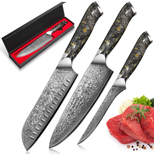 Santoku messer damast - santoku,