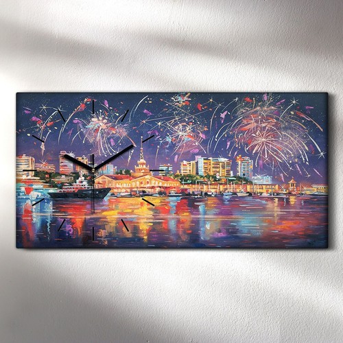 Wohnzimmer bild leinwand uhr - wohnzimmer-bild,