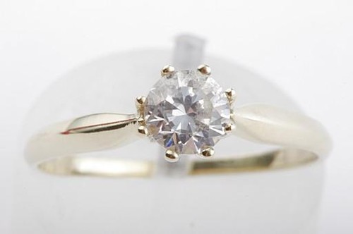 Kristall ring solitär 585 14k - ring,