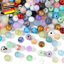 Bunte natursteinperlen 6mm - natursteinperlen,