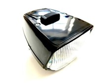 Scheinwerfer SCHWARZ / Lampe eckig mit Lichtschalter Mofa Moped Hercules Puch