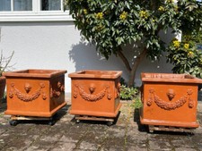 3 Pflanztöpfe Impruneta Terracotta groß