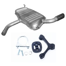 Auspuff + Anbausatz Endschalldämpfer Audi A3 Sportback  5-Türig 1,6  1,6FSi NEU