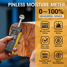 Feuchtigkeitsmessgerät Feuchtemesser für Holz Wand Bau Feuchtemessgerät w/ Alarm