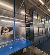 Schulte 2 geschossige Fachbodenanlage 215 m² Lagerbühne 2 Treppen Steckregal 