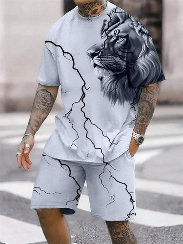 Herren löwen druck shirt - löwen,