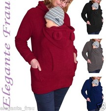 Teddy Tragejacke Tragetuch Umstandsjacke Tragepullover Fleecepullover Bauchtrage