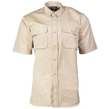 TROPENHEMD kurzarm khaki beige
