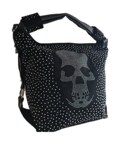 Damen totenkopf tasche bowling - totenkopf,