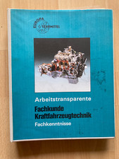 Fachkunde Kraftfahrzeugtechnik Europa Lehrmittel 96 Arbeitstransparente Lehrbuch
