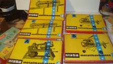 5 alte DDR Staba Metallbaukasten  Bastelware