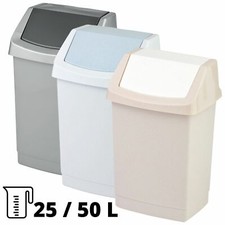 Mülleimer Schwingdeckel Abfalleimer Abfallbehälter Sammler Mülltonne 25 / 50 L