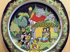 Rosenthal Björn Wiinblad Weihnachtsteller Stille Nacht 1983 original signiert