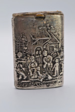 Jugendstil Streichholzetui mit Personen-835er Silber